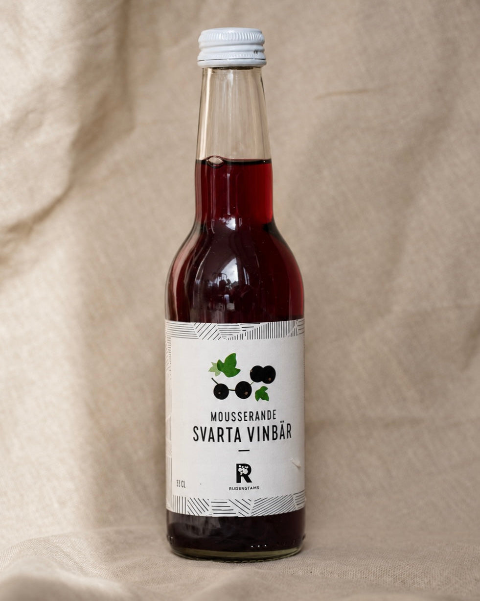 Rudenstam Mousserande Svarta Vinbärsdryck 330ml