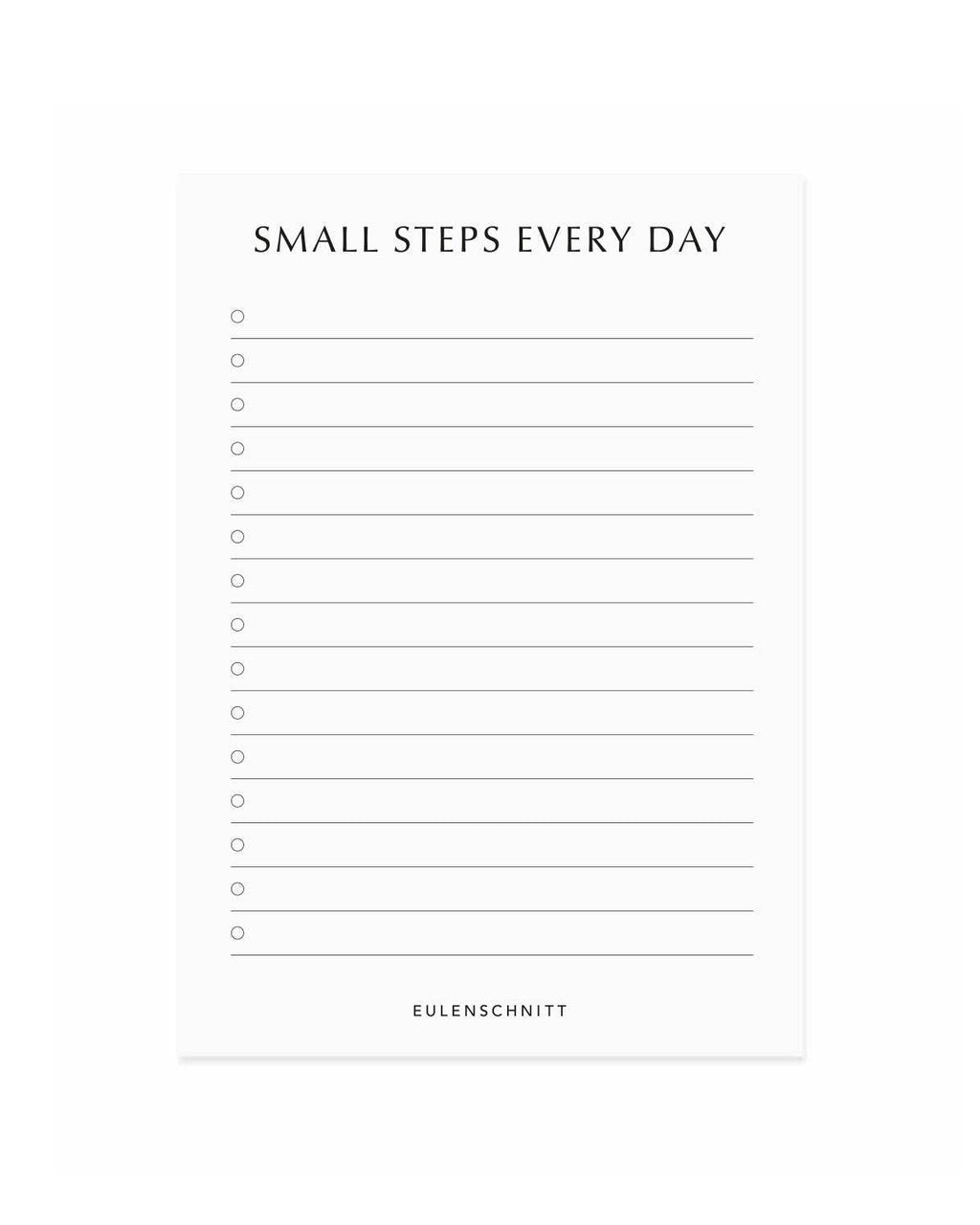 Anteckningsblock Small Steps Everyday