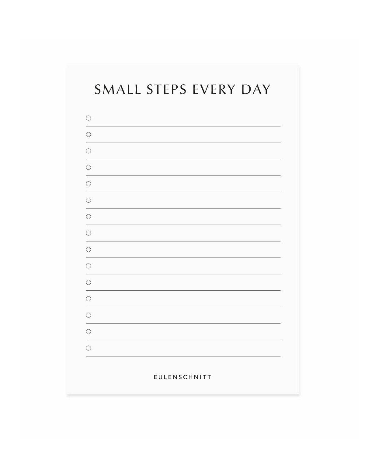 Anteckningsblock Small Steps Everyday