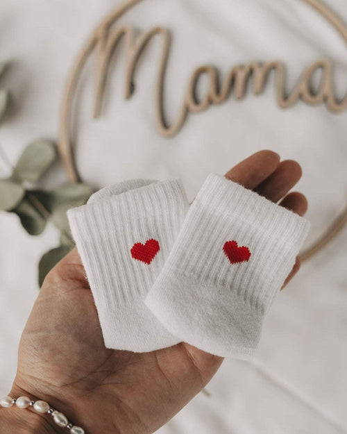 Babysockor Hjärta