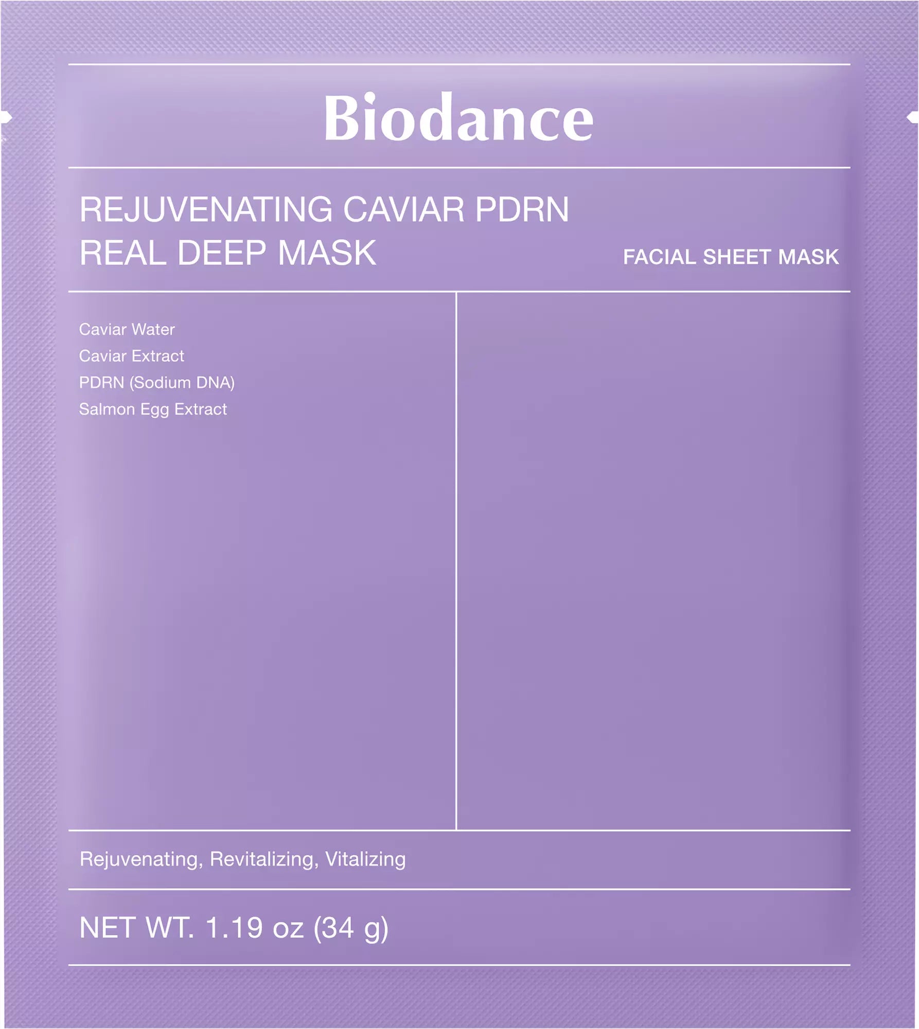Biodance - Rejuvenating Caviar PDRN Real Deep Mask