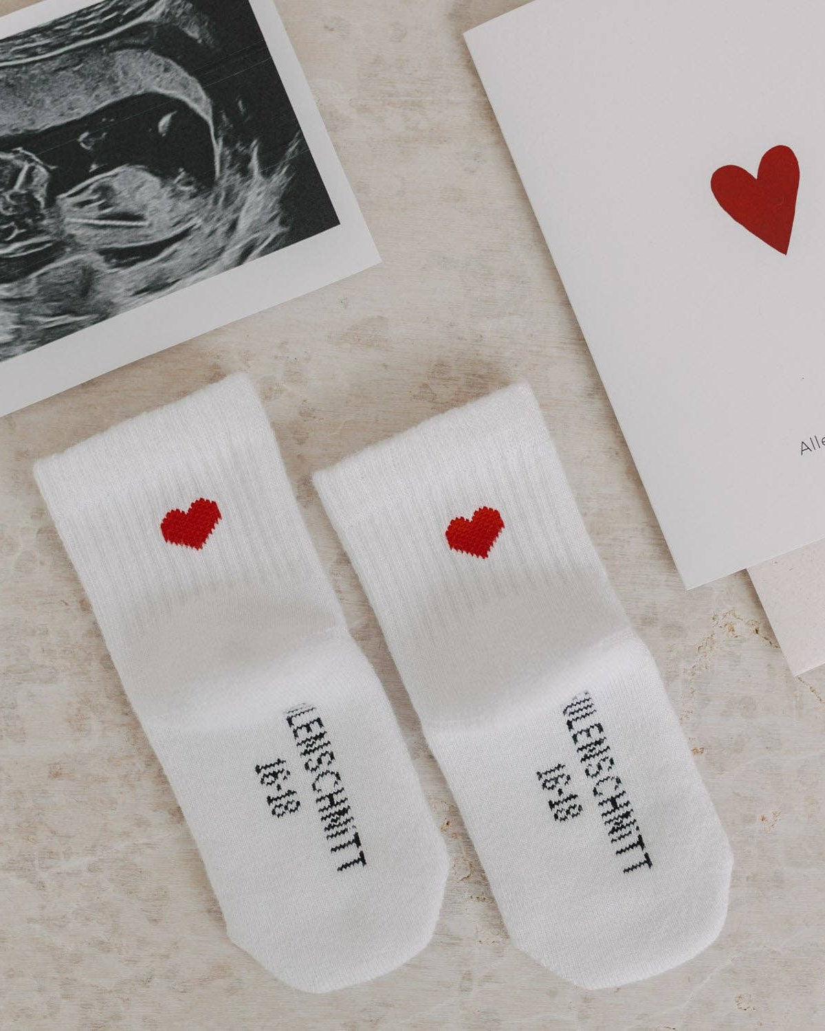 Babysockor Hjärta